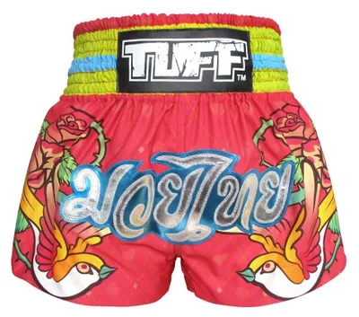 Immagine prodotto di Omgoods - Pantaloncini da combattimento Muay Thai - Ideali per l'allenamento di arti marziali, colore rosa