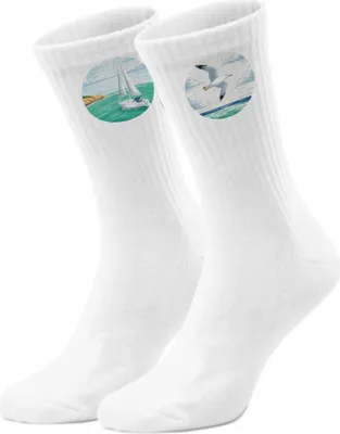 Produktbild von epicsocks Nautik Freude Über dem Horizont Socken in 42-46 im Paar