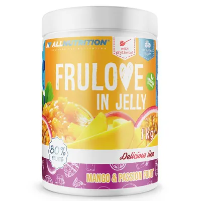 Produktbild von ALLNUTRITION FRULOVE In Jelly Mango & Passion Fruit 1000g Marmelade Früchte Mango-Passionsfrucht