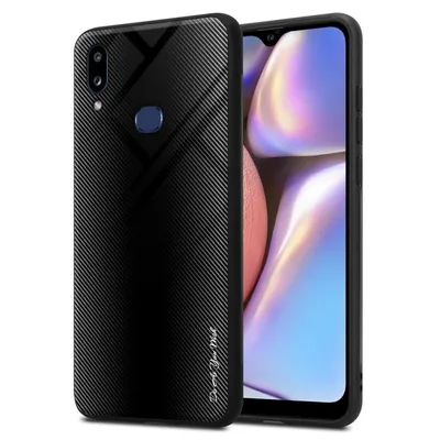 Immagine prodotto di Cadorabo custodia per Samsung Galaxy A10s / M01s cover protettiva in nero custodia per cellulare TPU custodia cover vetro temperato