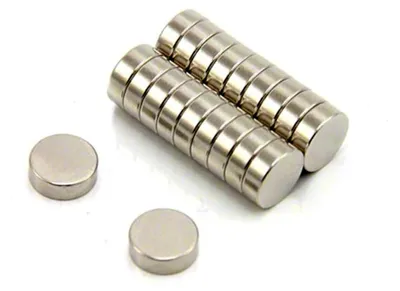 Produktbild von 20 Stück Neodym-Scheibenmagnete Ø9x5mm mit einer Haftkraft von 2,5 kg