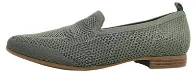 Image de Jana : chaussures basses, confortables, pantoufles, couleur verte, pour le quotidien
