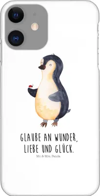 Produktbild von Mr. & Mrs. Panda Iphone 11 Handyhülle Pinguin Marienkäfer - Weiß - Geschenk, Wunder, Liebe, Hülle, Handy Schutzhülle, Cover, Aufmerksam, Kleine, XR