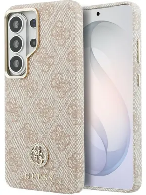 Obrázok produktu pre Puzdro GUESS vhodné pre SAMSUNG S26 Ultra GUHMS26LP4GRMDEP (4G Rhinestone Round Logo kompatibilné s MagSafe) ružové