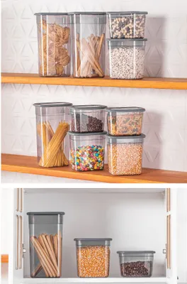 Image de Hermia Concept, Alesta- FRM1178, Anthracite, boîtes à provisions, 100% plastique