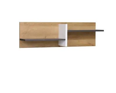 Immagine prodotto di Scaffale sospeso VISTA – rovere dorato / bianco / grafite