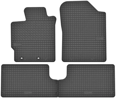 Image de Tapis de sol en caoutchouc pour Toyota Yaris III 2011-2020 (hayon) – 4 pièces, noirs, sur mesure