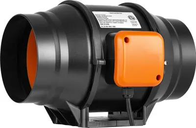 Obrázek produktu pro Inline ventilátor, plynulá regulace otáček, tichý provoz, AC 15 cm