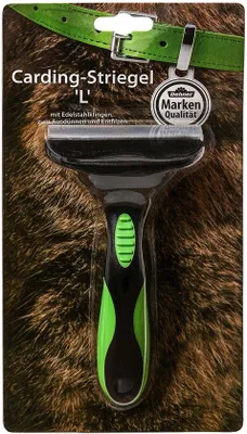 Produktbild von Dehner Hunde- und Katzenfellpflege, Carding-Striegel L", zum Entfilzen und Ausdünnen, Kunststoff/Edelstahl"