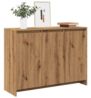 Imagen del producto de Cómoda moderna de 102x33x75 cm - Mueble de color nogal con espacio de almacenamiento extraíble