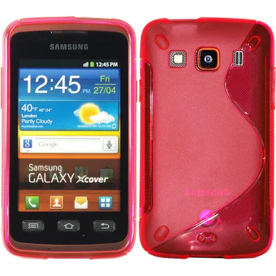 Produktbild von PhoneNatic Case kompatibel mit Samsung Galaxy Xcover - pink Silikon Hülle S-Style + 2 Schutzfolien