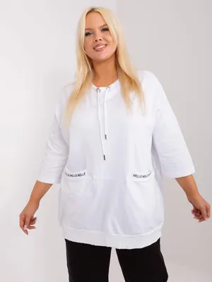 Immagine prodotto di T-shirt Melle a maniche lunghe da donna Quedesendo bianco Taglia unica