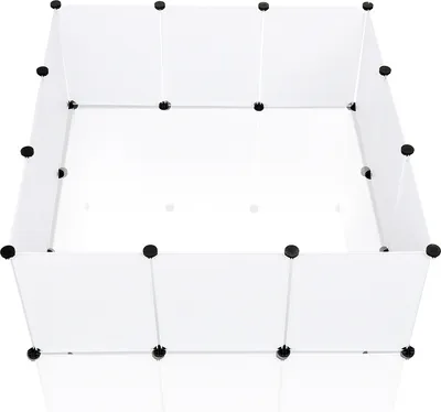 Produktbild von Yakimz Freigehege Modularer Zaunbau Kleintierzaun DIY-Zaun Leicht zu montieren 12 Stück 35x45 cm