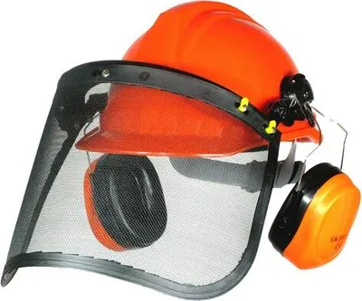 Produktbild von Waldarbeiter-Helm-Set - Gehörschutz & Gesichtsschutz - e Sicherheit