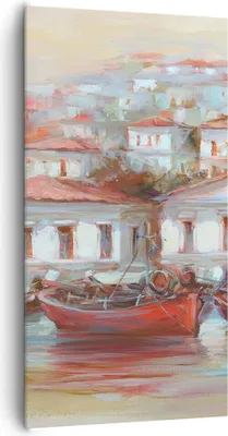 Produktbild von Bild auf Leinwand - Leinwandbild - Einteilig - Bild Segelboot Hafen - 65x120cm - Wand Bild - Wanddeko - Wandbilder - Leinwanddruck - Bilder - Wanddekoration - Leinwand bilder - PA65x120-4937