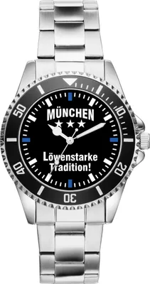 Produktbild von KIESENBERG Herrenuhr Armbanduhr München Geschenk Fan Artikel Zubehör Fanartikel Analog Quartz Uhr 2313
