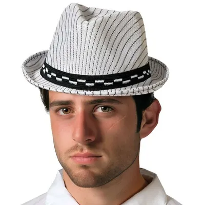 Immagine prodotto di Cappello da gangster Atosa a righe grigio Grigio Taglia unica