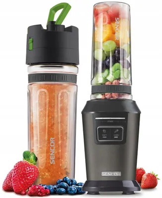 Sencor Standmixer, 800 W, mit 2 Trinkflaschen für Smoothies
