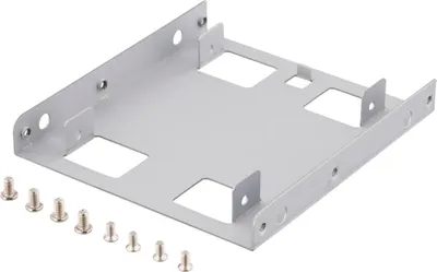 Produktbild von DELTACO Einbaurahmen, 2.5" HDD auf 3.5", silber