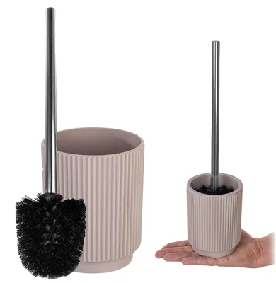 Productafbeelding van Toiletborstel, ergonomische handgreep, duurzaam materiaal, beige