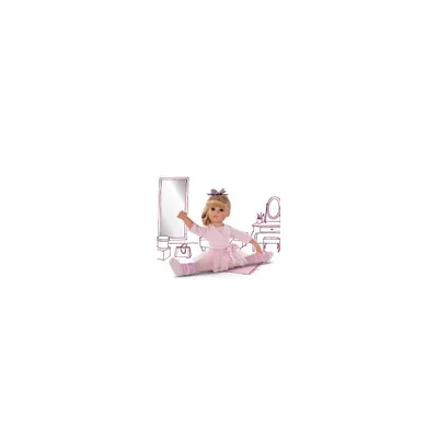 Produktbild von Götz 1359067 Hannah beim Ballett Puppe - 50 cm große Ballerina Stehpuppe, Blonde Lange Haare, blauen Augen - 14-teiliges Set