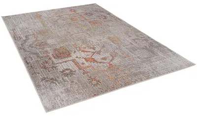 Produktbild von Vintage Teppich | In- & Outdoor Teppich | Flachgewebe | Wetterfest & UV-beständig | Balkon Terrasse Garten, Größe:80x150 cm, Farbe:Grau