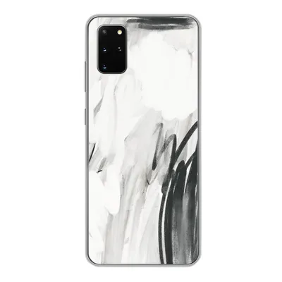 Produktbild von MuchoWow® Handyhülle Schutzhülle Hülle für Samsung Galaxy S20 Plus Kunst - Schwarz - Weiß - Abstrakt Silikon Softcase Handy Hülle - Hartschale