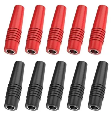 Obrázok produktu pre 10 x 4 mm mosadzná zásuvka s banánovým konektorom, izolovaná zásuvka, adaptér