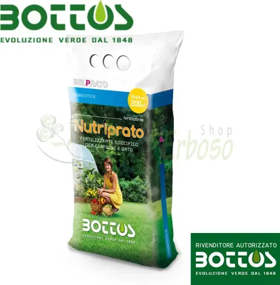Immagine prodotto di Bottos Nutriprato 12-6-6 - Fertilizzante per prato da 5 kg