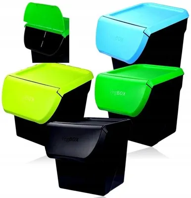Produktbild von KATEX VEGBOX ECO Mülleimer 12 L zur Mülltrennung