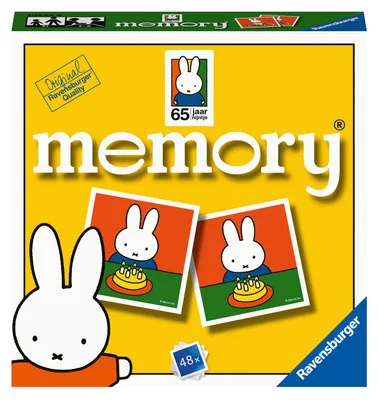 Obrázok produktu pre Pamäťová hra Ravensburger 65 rokov Nijntje Mini kartová hra Vzdelávacia hra