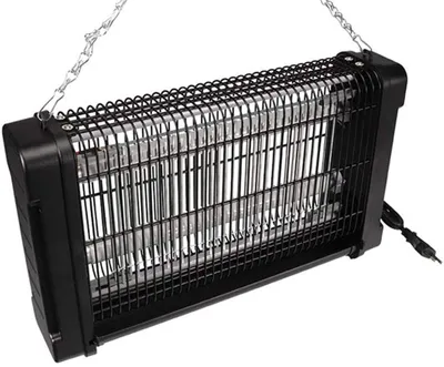 Produktbild von Perel GIK08ON, Automatisch, Insektenkiller, Schwarz, 80 m², 2 Lampen, AC