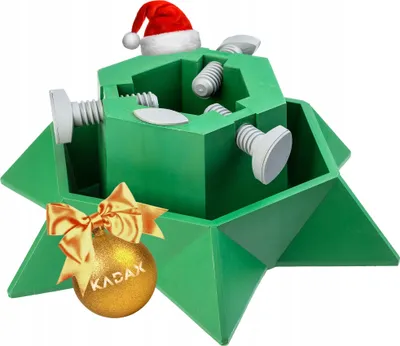 Produktbild von KADAX Weihnachtsbaumständer mit Wasserbehälter, stabiler Christbaumständer aus robustem Kunststoff