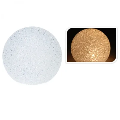 Produktbild von Leuchtkugel 15 cm Durchmesser warm weiss LED Weihnachtskugel dekorativ hell Deko