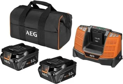 Produktbild von AEG 18 V Pro18V Akku-Starterset SETL1840S, 2x 5,0 Ah Akku + Ladegerät Akku für AEG Powertools