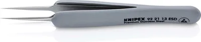 Produktbild von Knipex Gummi-Pinzette ESD Edelstahl 112 mm - 922113ESD
