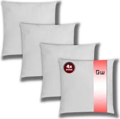 Gamewarez Kissenfüllung 4er Set 45x45,  Germany, 30°C waschbares Innenkissen,  100, hypoallergen, Polyester Füllung für Couch,Sofa kissen