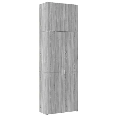 Produktbild von Highboard Grau Sonoma 80x42,5x249 cm Holzwerkstoff