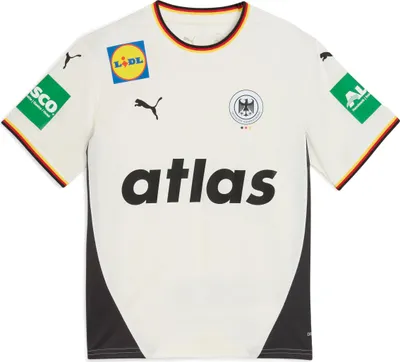Produktbild von Puma DHB Handball Home Jersey Jr. WARM WHITE-FLAT DARK GRAY 140