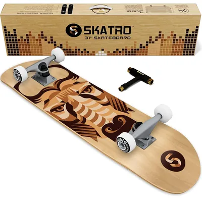 Image de Skateboard complet de 31 pouces, idéal pour les débutants et les enfants