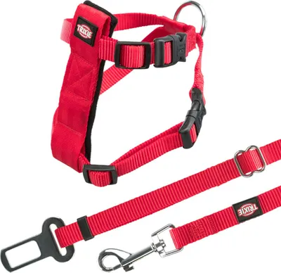 Produktbild von TRIXIE Auto-Geschirr - rot - 20–50 cm/15 mm