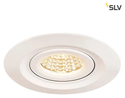 Imagen del producto de SLV 1000833: Lámpara empotrable LED para exteriores, color blanco, 3000K, ángulo de iluminación de 60°, grado de protección IP65