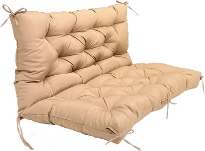 Image de (150 * 100 * 10CM, Beige) Coussins de chaise imperméables pour l'extérieur, coussins d'assise tuftés pour l'intérieur et l'extérieur pour meubles de terrasse, coussins de bancs Coussins de terrasse pour meubles de jardin