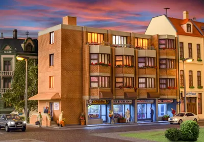 Immagine prodotto di Kibri 38222 - Edificio residenziale e commerciale in scala H0 - Nuovo
