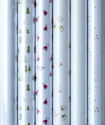 Produktbild von Sortiment Geschenkfolie Weihnachten Prisma - 45 Röllchen á 250 x 70 cm -Rolle: € 3,50 -Sortiment: € 157,50