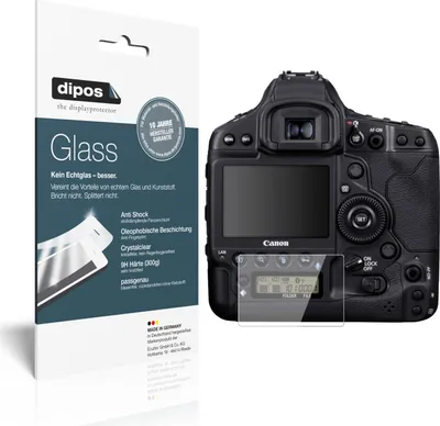 Produktbild von 2x Schutzfolie für Canon Eos 1D - Anti-Shock 9H Folie dipos Glass Kunststoffglas