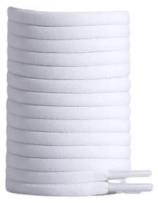 Produktbild von Weiße Schnürsenkel ohne Bindeband für Schuhe, elastische Gummischnürsenkel, 100 cm
