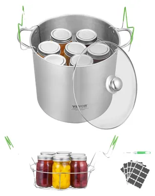 Zdjęcie produktu dla Garnek Do Wekowania Vevor 19 86L Stal Nierdzewna Z Rusztem I Pokrywką Mocny