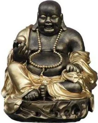 Obrázok produktu pre Dekoratívna socha 31 cm Figúrky Sochy Sochy Nový Budha Zlatá (B2)