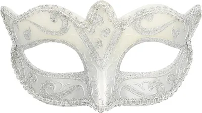 Immagine prodotto di Maschera veneziana in plastica argento